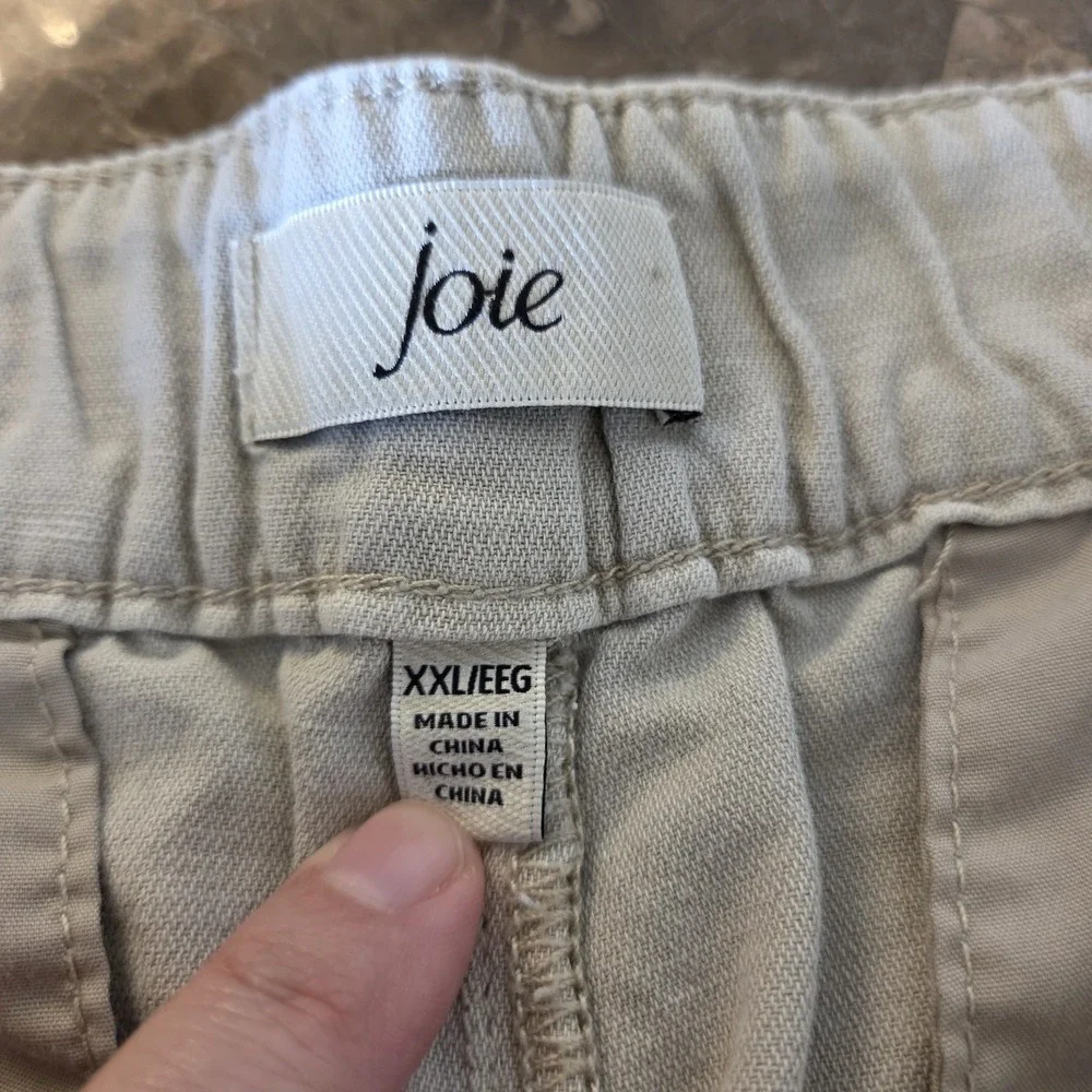Joie‎ sz XXL khaki shorts cotton/linen lightweight summer casual beach vacation
